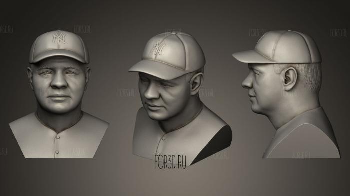 Babe Ruth stl model for CNC